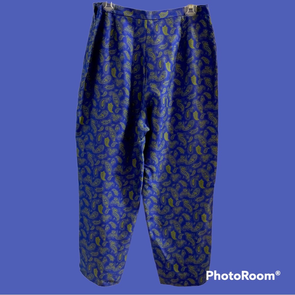 100% silk designer trousers